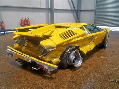 Underneath this sexy exotic is the Fiero. . Salvage lamborghini countach for sale
